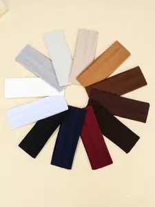 5pcs Set Wide Elastic Sports Yoga Headbands, Pink Tone Hair Band Turban Headband Sweatband, Hairband Fall Winter Hair Accessories For Women For Vacation Outfits Woman Elegant Scarf Women Bandana Soft Headwrap Workout Headband Sweat Wicking Headband