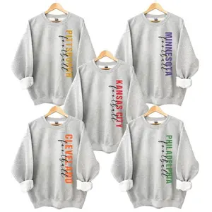 Vintage City Football Sweatshirt, Retro Game Day Graphic Crewneck, Classic Throwback Style Pullover for Football Fans, Unisex Cozy Cotton Top