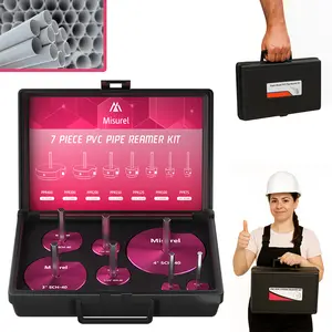 7 Pcs PVC Pipe Reamer Kit – Durable Aluminum Plumbing Tools for Pipe Repair Pipe Threading Kit Home Maintenance Kit