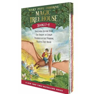 Magic Tree House Boxed Set, Books 1-4: Dinosaurs Before Dark, The Knight at Dawn, Mummies in the Morning Paperback – Box set, May 29, 2001
