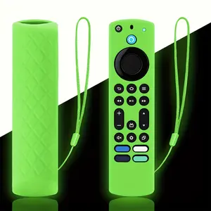 Luminous Silicone Cases for Fire Stick 4K Max/Toshiba/Insignia/Pioneer/Omni (QLED) Series Controllers, with Lanyard