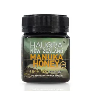 Mānuka Honey UMF 10+ (MGO 261+) Raw Manuka Honey Pure & Unpasteurized Non-GMO 250g