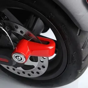 2PCS Heavy Duty Disc Brake Security Locks, Streamlined Aluminum Alloy U Locks for Bikes Motorcycles Scooters and Electric Vehicles, Portable Corrosion Resistant Anti Theft Lock