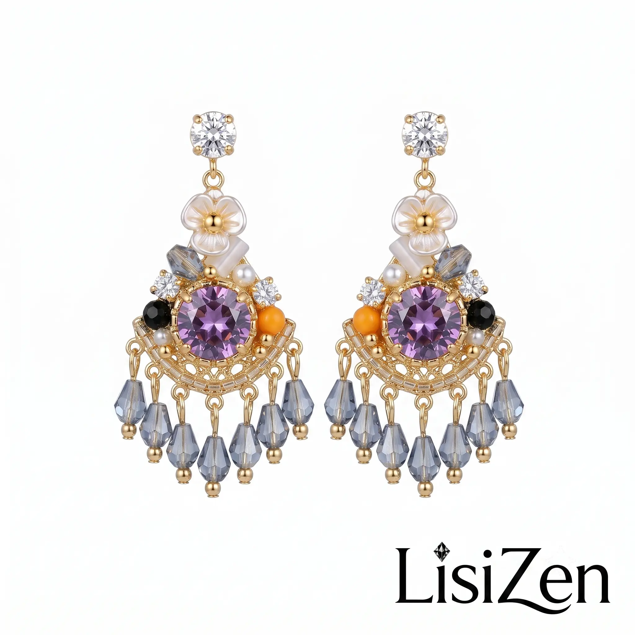 Butterfly Hoop Earrings for Women, French Niche Square Design with Zircon Inlaid Diamonds, Silver Needle Luxury Statement Jewelry, Women's Fashion, Butterfly Hoops, Luxury Touch, Special Occasions