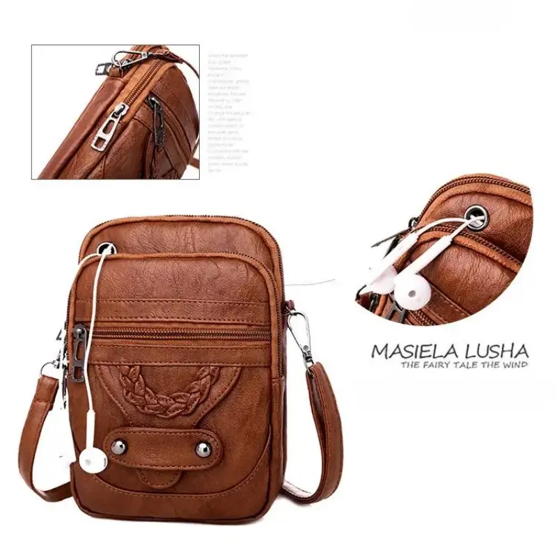 2026 Crossbody Bags Women Mini Shoulder Bag PU Leather Small Purses Handbags For Girls Ladies Simple Solid Designer Phone Bag