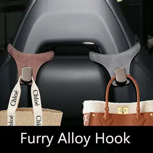 【Keep Your Car Stylish & Tidy】3 PCS Car Seat Headrest Hook – Premium Storage Solution – For Purses & Grocery Bags