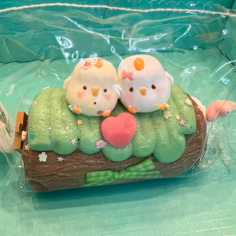 Soft Squishy Series  Chicken Couple Stress Relieving Toy with Sticky, Moist, Soft and Slow Bouncing Foods taba squishies kid gift