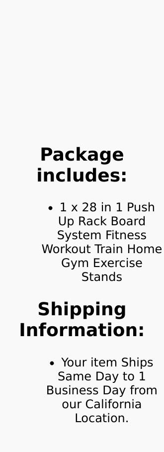 28 in 1 Push Up Rack Board System for Fitness Workout Train Home Gym Exercise Stands with Multiple Configurations