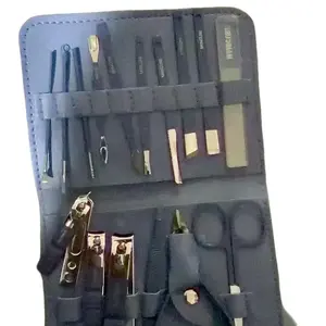 1set Premium Stainless Steel Manicure & Pedicure Kit - Modern Style Nail Clipper Set with Straight Edge, Nail File, Ear Pick, Scissors - Professional Grooming Tools for Travel & Beauty Care, Nail Art Manicure