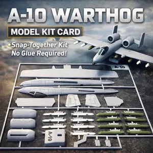 A-10 Warthog Model Kit Card