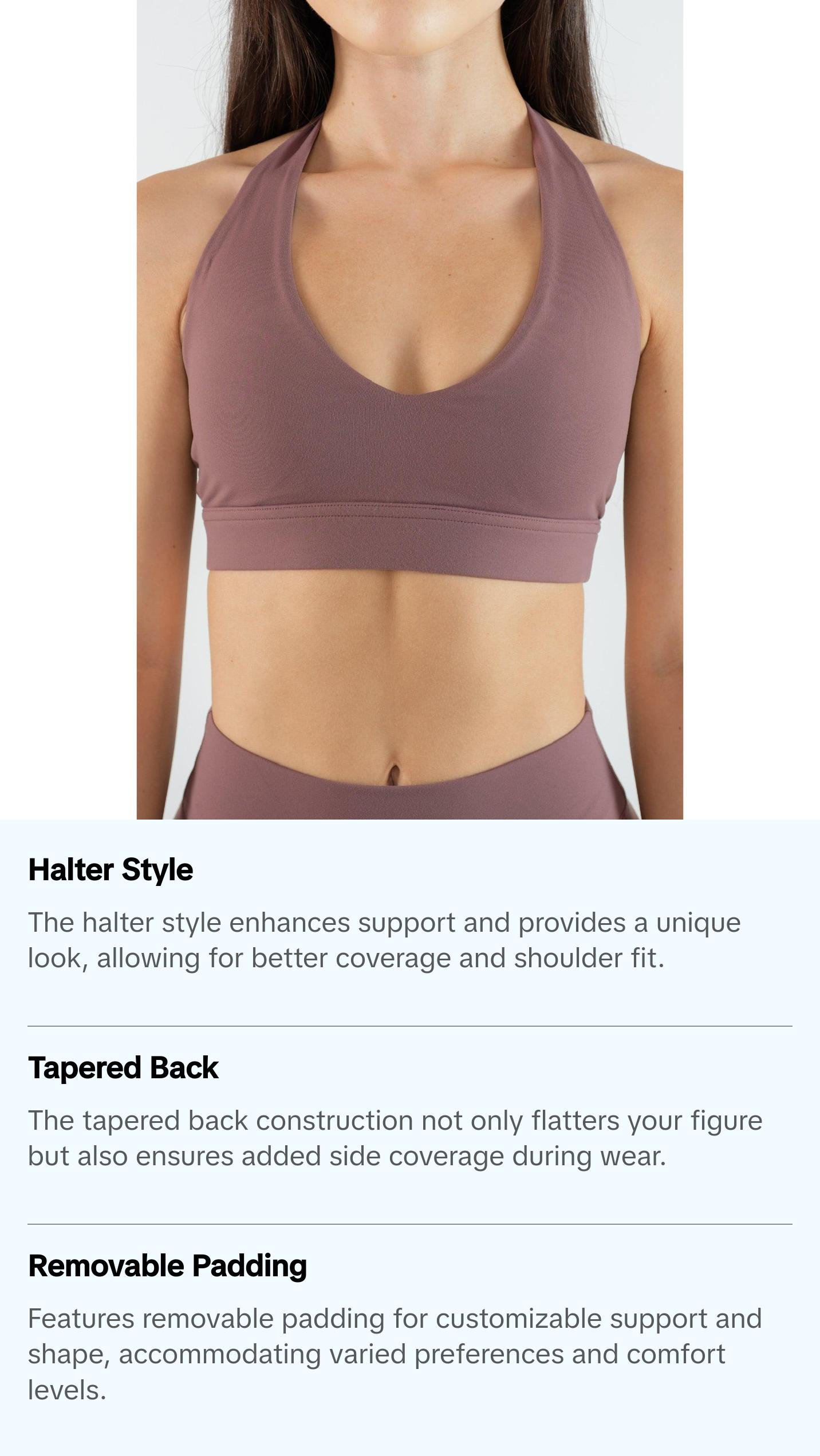 Halter Bra - Coconut Shell