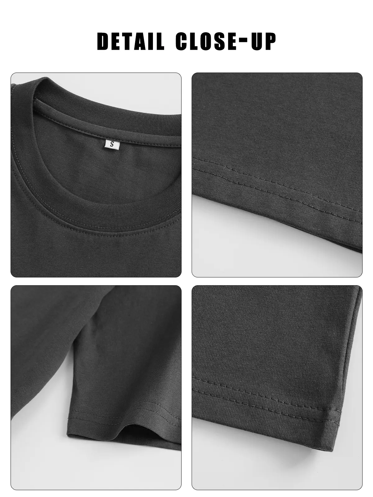 Unisex summer solid-color short-sleeve T-shirt made of pure cotton, relaxed drop-shoulder fit, moisture-wicking and breathable, skin-friendly and comfortable. Unisex summer solid-color short-sleeve T-shirt made of pure cotton, relaxed drop-shoulder fit, moisture-wicking and breathable, skin-friendly and comfortable.