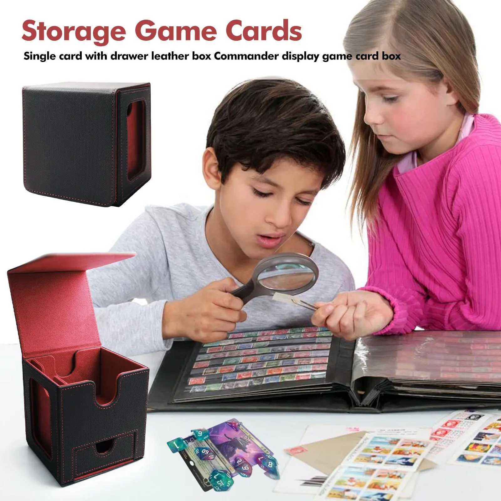 Card Deck Box for MTG Commander - Patented Design, Commander Display, Fits 100 Double-Sleeved Cards Dice Tray - TikTok Shop Card Deck Box for MTG Commander - Patented Design, Commander Display, Fits 100 Double-Sleeved Cards Dice Tray - TikTok Shop