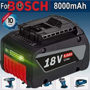 New 18V For BOSCH BAT609 CORE 18 Volt 8.0Ah High Performance Battery BAT618 Li-ion