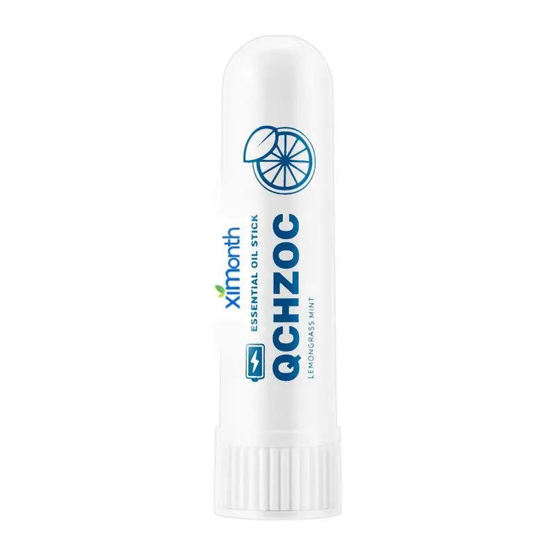 Pure Menthol Oil Nasal Inhaler Stick - 1pcs 3-Treatment Formula Essential Oil Nose Tip Refresher, Instant Refresh, Fatigue Relief, Fresh Mint Boost, Portable Personal Care Nasal Treatment, Travel Size