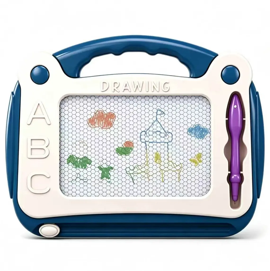 Kids' Magnetic Drawing Board - Erasable Colorful Sketch Pad with Drawing Ideas, Portable Adjustable Easel, Screen-Free Early Learning Art Toy, Educational Gift for Kids