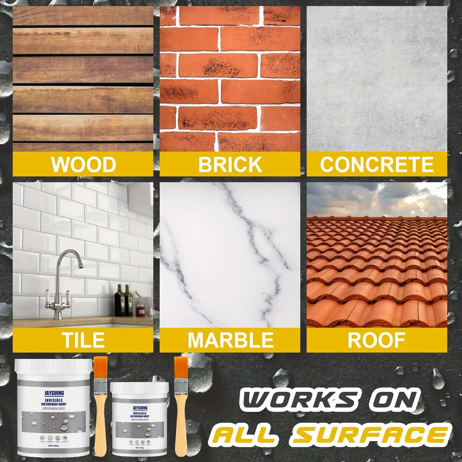 【Buy 2 for 30% off】Pasta Selladora Revestimiento Impermeable, a Prueba de Fugas y Resistente al Agua para Paredes de Ladrillo - Fácil de Aplicar, Dura