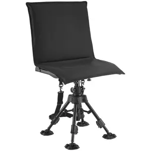 VEVOR Hunting Chair 360 °   Swivel Silent Folding Blind Chair Adjustable Legs Seat Cover