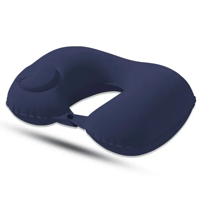 CloudCush Portable Press-Inflate Neck Pillow for Travel