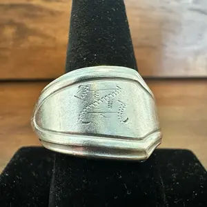 “N” Spoon Ring Size 9.5
