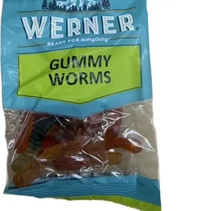 Werner Gummy Worms 12 - 3.25 oz Baggies Ready for Everything Sweet Treats
