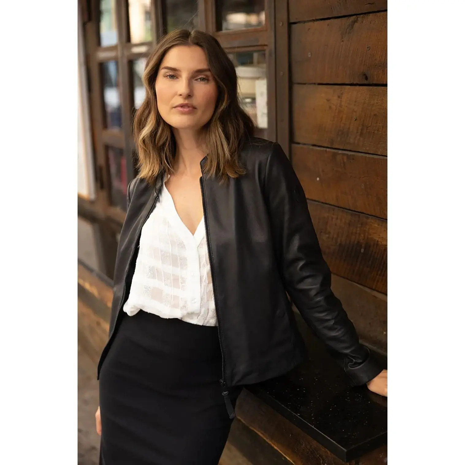 Mauritius Women's Soft Lambskin Leather Jacket