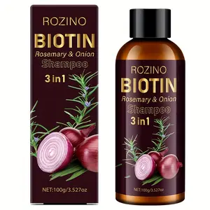 ROZINO-Onion, Biotin & Rosemary 3-in-1 Shampoo & Treatment – Helps hair become stronger, thicker and longer, leaving it soft and shiny.Suitable for hair loss and thinning issues, it is a hair growth shampoo, free of parabens and silicones.AI...