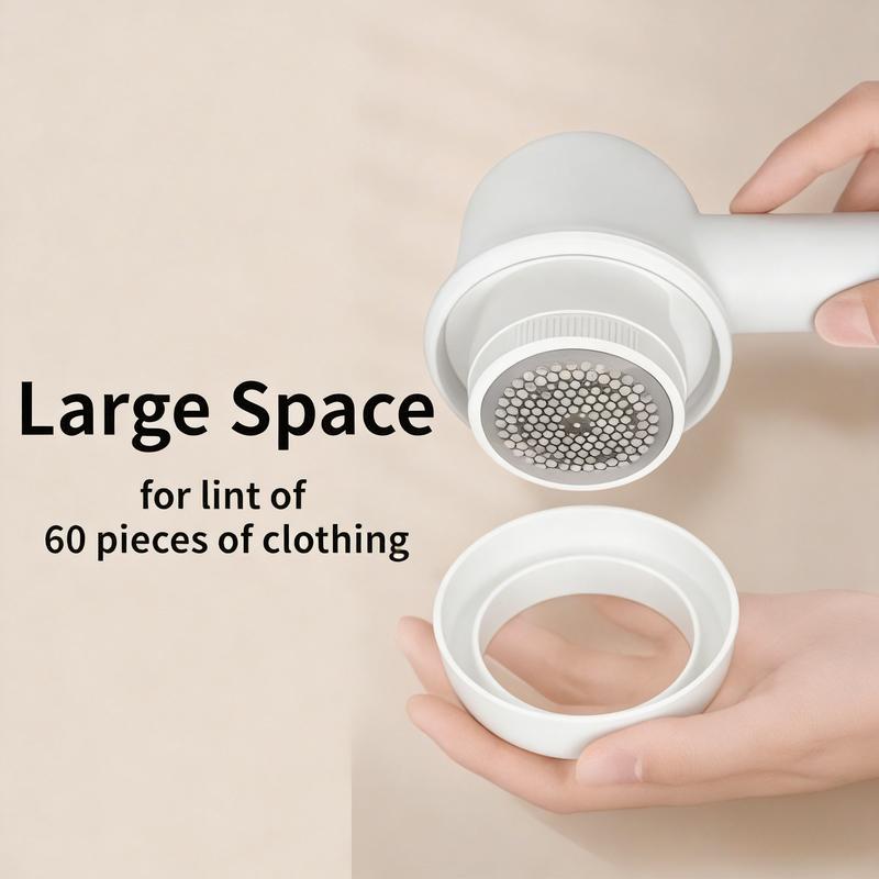 Professional Rechargeable Fabric Shaver – 2 Replaceable Stainless Steel 6-Leaf Blades (1 Free Extra Included), 3-Speed Settings, LED Display, 2600mAh Battery, Portable Lint Collector for Clothes, Sweaters & Furniture, Fuzz, Pills & Hairball Remover