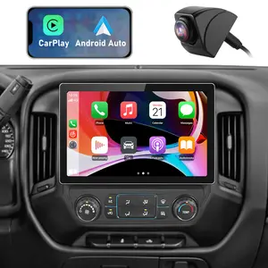 Car Stereo for Chevy Silverado GMC Sierra 2014-2018 touch screen has Android Auto Wireless Carplay, Bluetooth WIFI supports GPS Navigation(With Bose system, you need to purchase an additional fiber optic box! ! !）