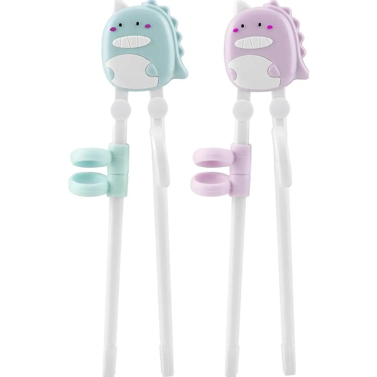 2 Pairs Kid Chopsticks, Dinosaur Children Learning Practice Chopsticks for Beginners Toddler