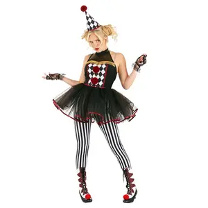Women's Twisted Clown Costume