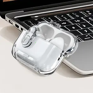 Transparent Shockproof Case Stand for AirPods 4/3 Pro2/pro/1/2, Durable Protective Cover, Stylish Design, Easy Accessory, Earphone Protective Cover