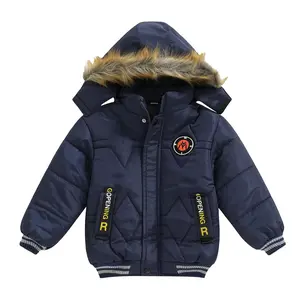 Toddler Baby Boys Hooded Puffer Jacket Thickened Warm Snowsuit Quilted Warm Coat Parka Outerwear Fall Winter Outfit 2-5 Years