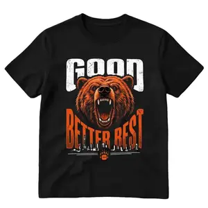 Graphic Tee Good Better Best Shirt, Football Fans Vintage Unisex Tee, Bear Football Lover Graphic Tee