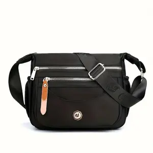 【Local Delivery】Maxoner  Shoulder Bag layered Purse Large Crossbody Waterproof Nylon Handbag Travel