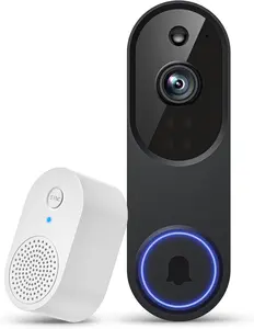Wireless Video Doorbell Camera – 2.4G WiFi, AI Human Detection, 2 Way Talk, Night Vision Home Security Camera