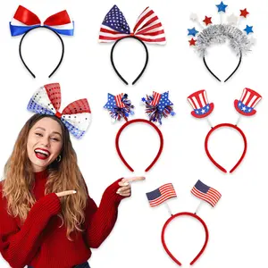 American hair accessories for children and adults' party decorations - patriotic parade headbands
