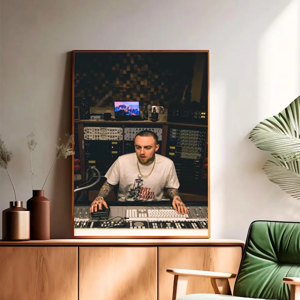Rap Legend Music Producer Paper Photo Print - Hanging Hip Hop Aesthetic Decor, Artistic Rapper Room Decoration for Recording Studios