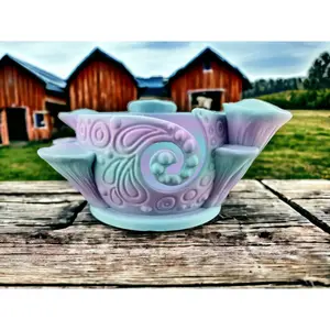 Mushroom Bowl - Boho Knitting Bowl & Yarn Holder for Crochet, Unique Home Décor, Perfect Gift for Crafters