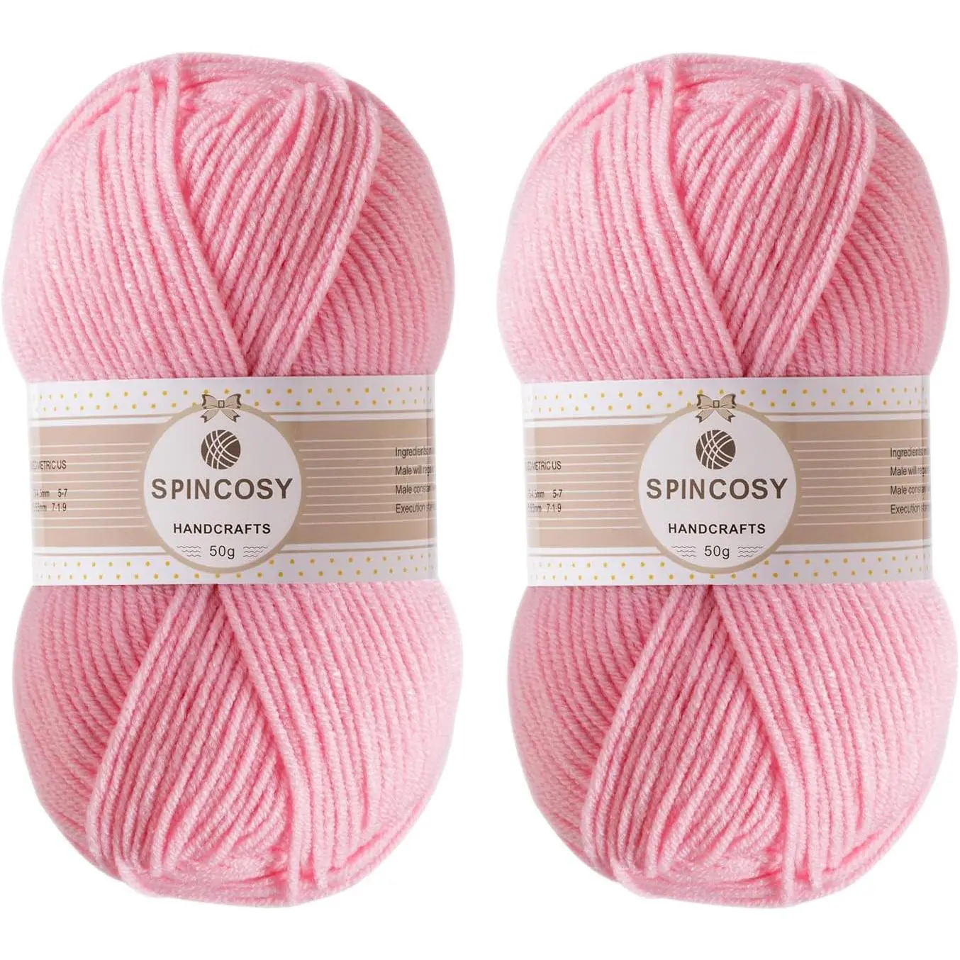2 count Crochet Yarn, Feels Soft 280 Yards Assorted Colors 4ply  Yarn for Crochet & Hand Knitting - Light
