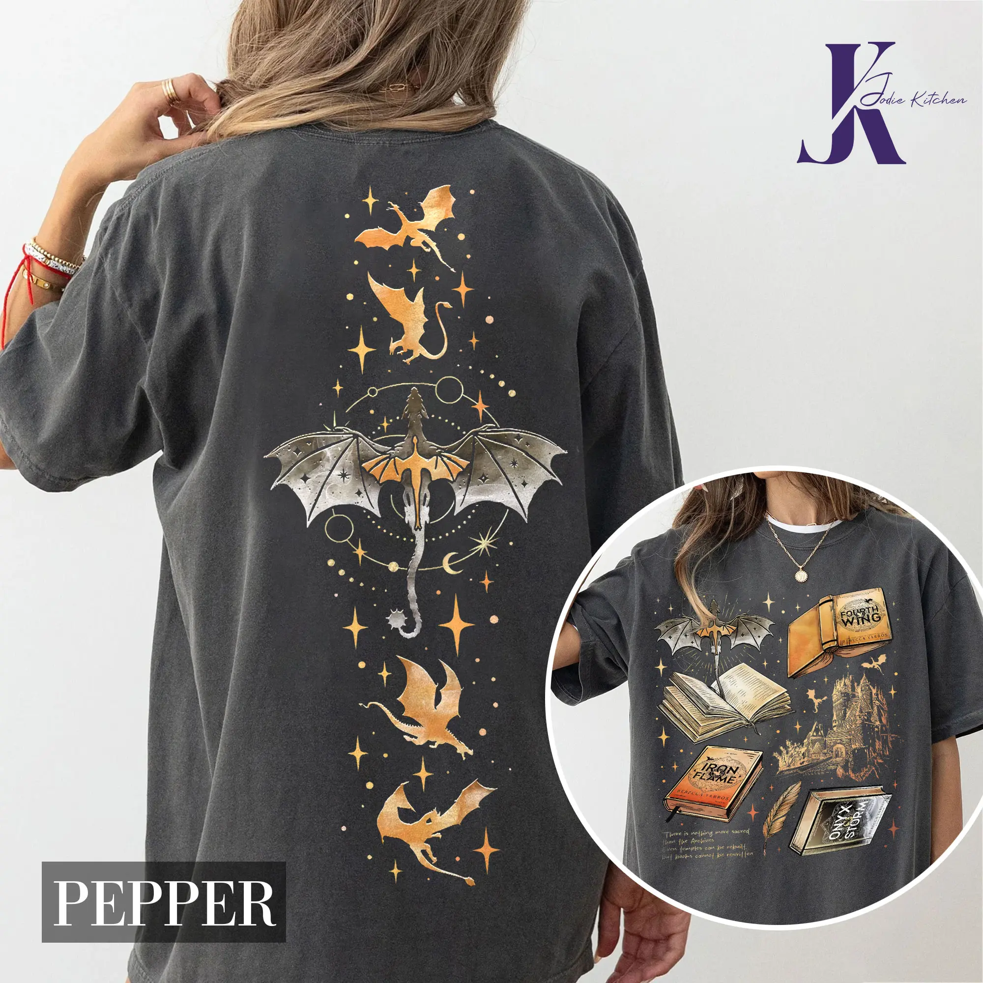 Fourth Wing Series Two Sided Sweatshirt For Fans, War College Crewneck, Dragon Rider Hoodie, Book Merch Gift
