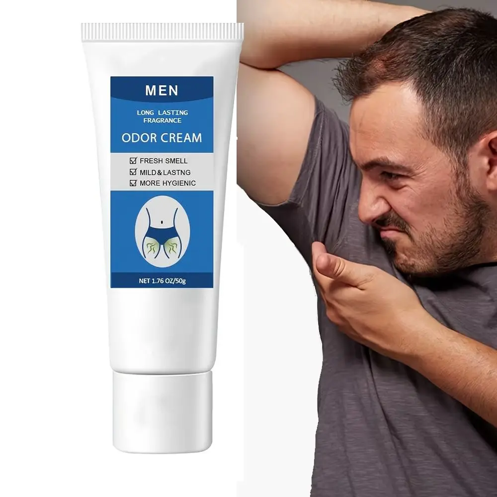 Men Odor Cream, Intimate Deodorant For Men, High Performance Deodorant, Moisturizing Deodorant, Gentle & Long-Lasting, Controls Odor, Safe For Delicate Areas, Odor-Fighting, Odor Neutralizer, Men Odor Cream, 1.76Oz/50g