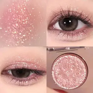Single Color Diamond Eyeshadow, Sparkling Moonstone Highlighter, Long-Lasting Shimmer Makeup, Multi-Use Brightening Powder, Affordable Daily Makeup, Premium Shimmer Eyeshadow