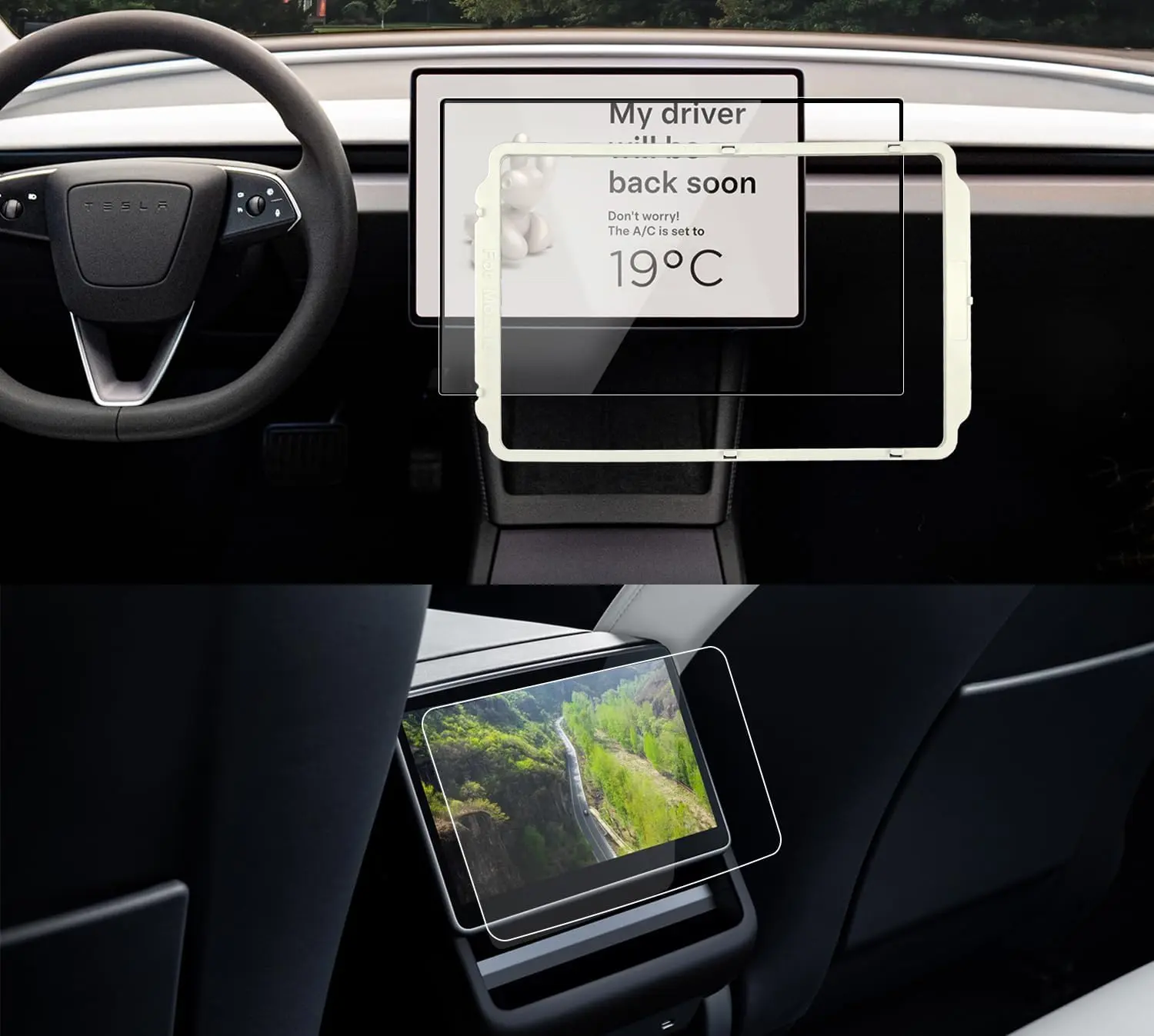 Tesla Model Y Tempered Glass (9H) Anti-Scratch Screen Protector