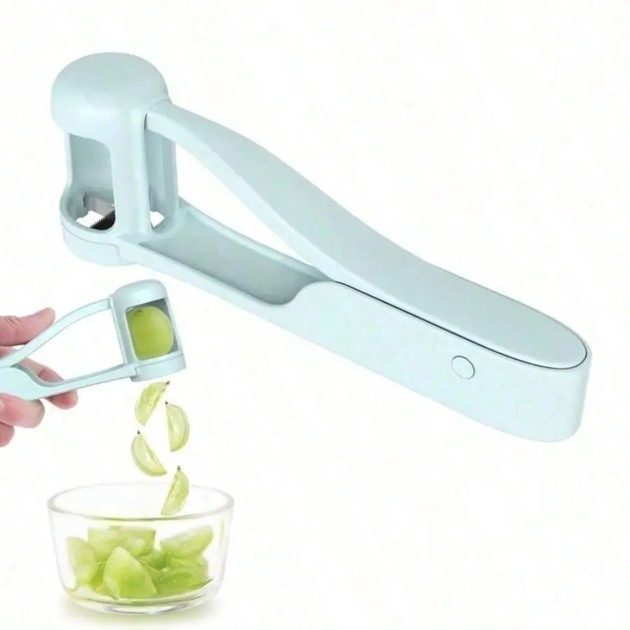1-Piece  Anti-Cut Fruit Slicer For Families Kids Beginner Cooks 4 Slices In One Press, Effortless Apple Pear Cutter Kitchen Tool