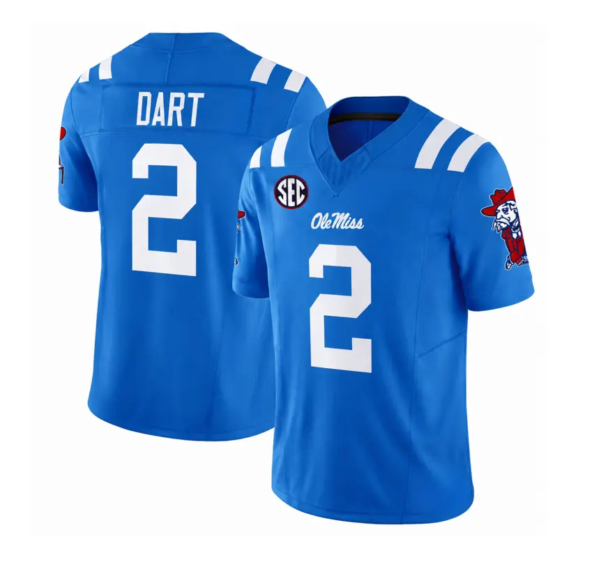 Jaxson Dart Jersey #2 Ole Miss Rebels Vapor Limited College Football Jerseys