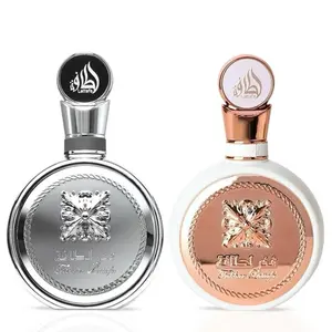 Lattafa Fakhar Platin & Fakhar For Women Eau de Parfum Sprays 100ml Bundle - Bold Spicy Freshness with Exotic Woods & Smoky Depth