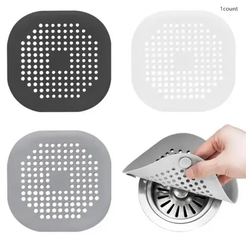 Drain Hair Catcher, Portable Square Shower Drain Hair Stopper, Drain Cover Hair Filter for Sink Bathtub Shower, Bathroom Accessory, Summer Gift, Valentine's Day Gift