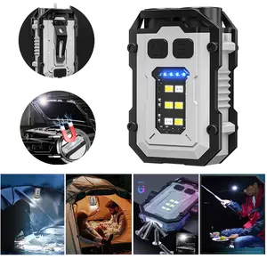 <Local Delivery>Outdoor COB Camping Flashlight Mini Portable LED Key chain Light Working Lighting Emergency Light