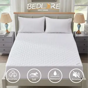 【BEDLORE】Summer Cooling Mattress Pad,6-18'' Deep Pocket Fit Sheet, Soft TPU Waterproof Breathable Mattress Protector Bedding Pad